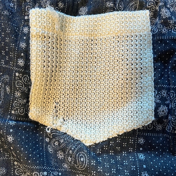 POL Blue Paisley Joggers with Cream Accents - Picture 5 of 5